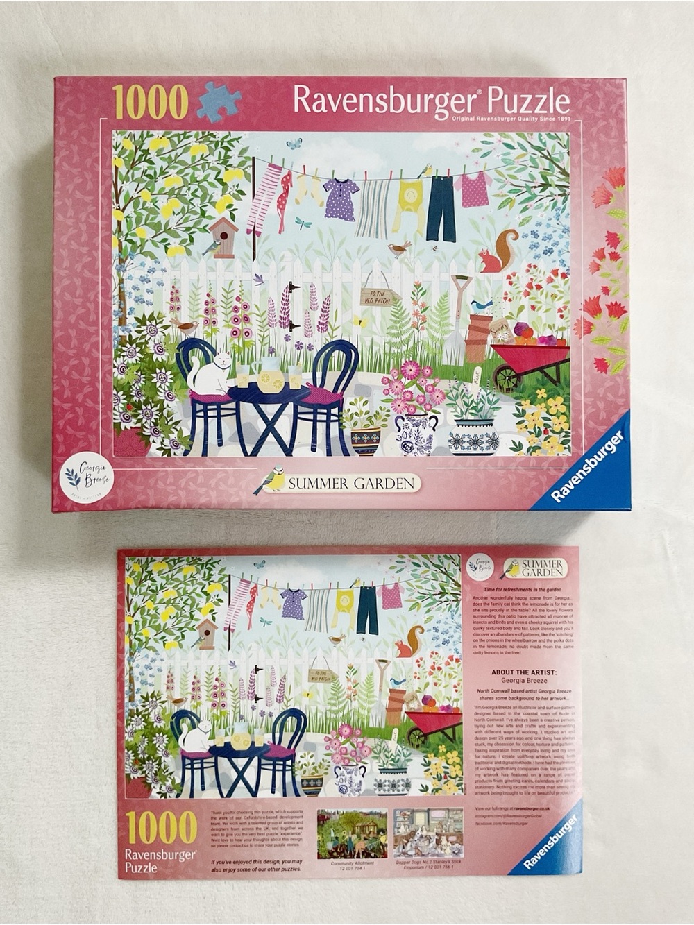 Ravensburger Summer Garden 1000 Piece Puzzle Georgia Breeze Complete